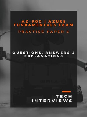 cover image of AZ-900 Azure Fundamentals Practice Paper 6